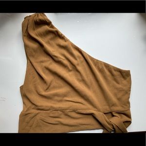 Free People One Shoulder Crop Top // Size L